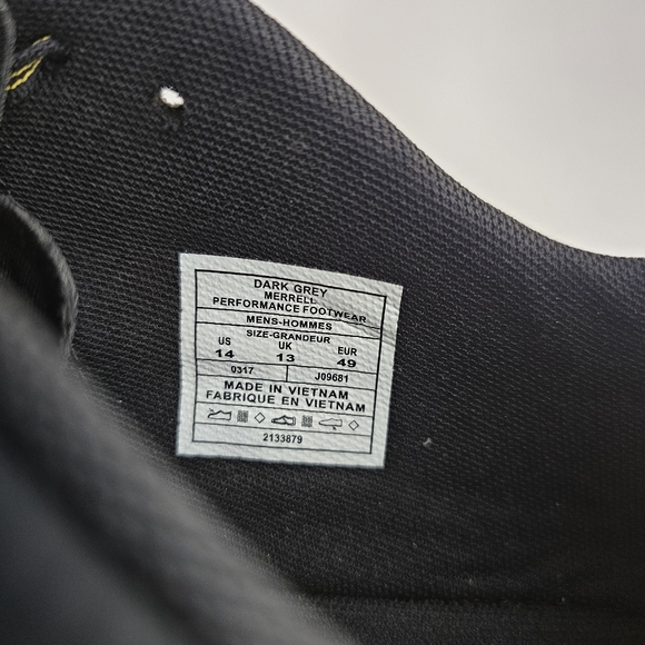 Merrell Men's Vapor Glove 3 size US 14 Grey - Picture 2 of 7